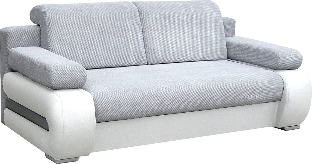 Sofa mit Schlaffunktion und Bettkasten, Couch für Wohnzimmer, Schlafsofa Federkern Sofagarnitur Polstersofa Wohnlandschaft mit Bettfunktion - 206 ...