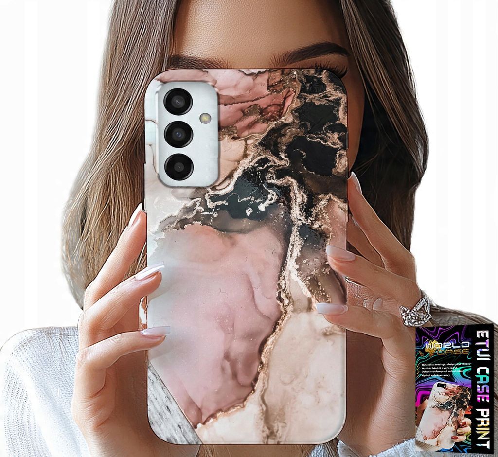 Hülle Für Samsung Galaxy M13 4G - Elegante Marmor Mode + Glas