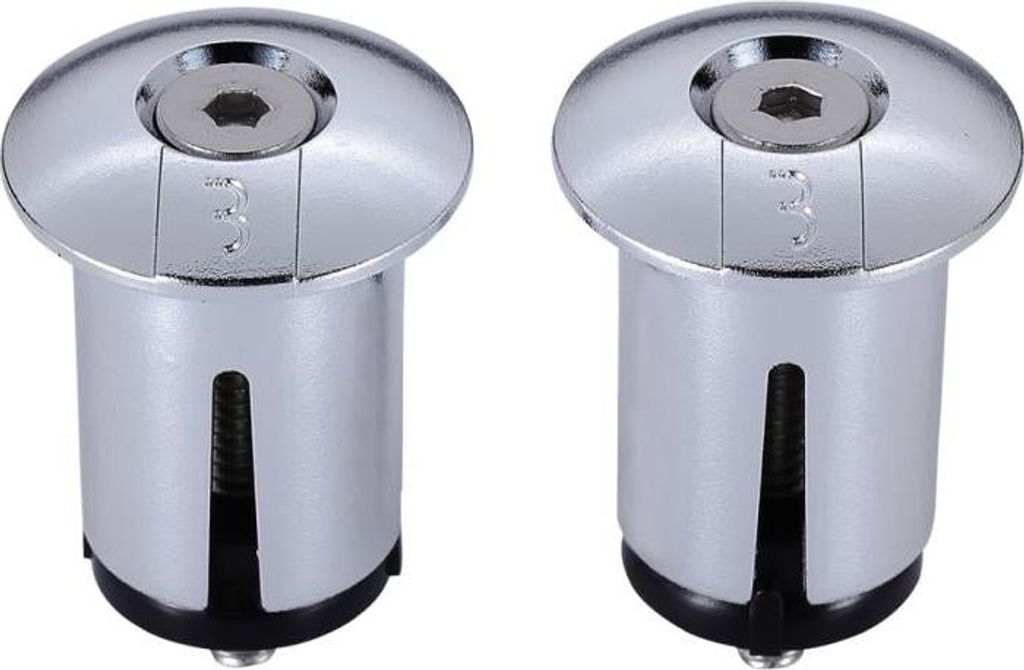 BBB Cycling BBB Endkappen ScrewOn (2pcs) chrom - sicherer Abschluss für Lenke...