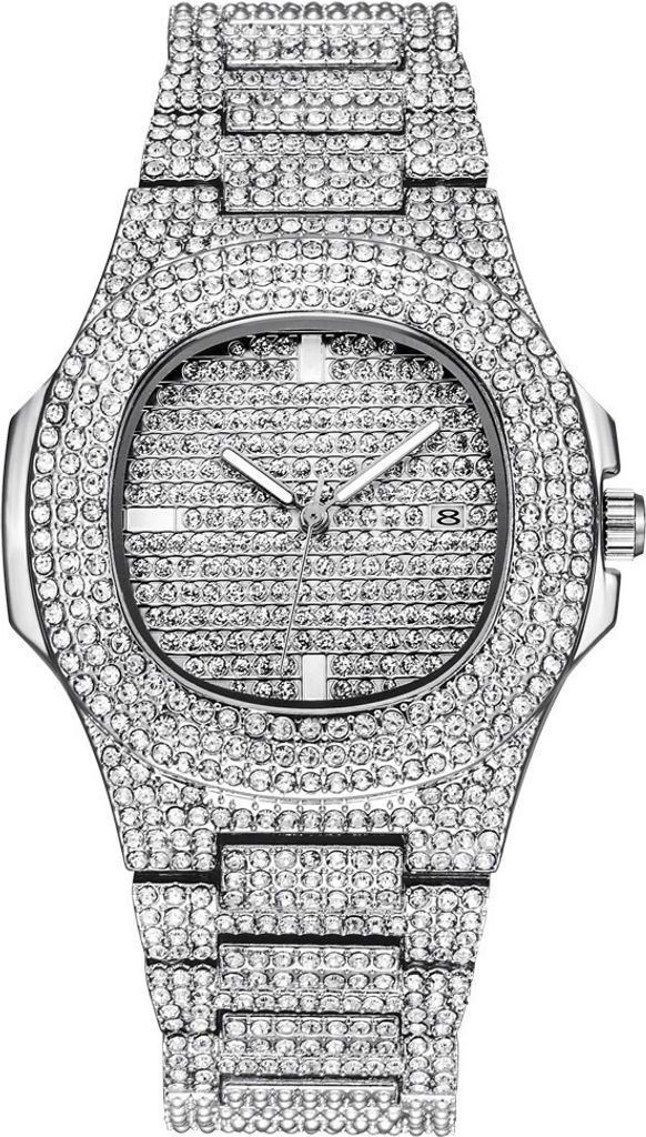 Roxy Uhr Silber – Elegante Uni Uhr mit Zirkonen KP14321