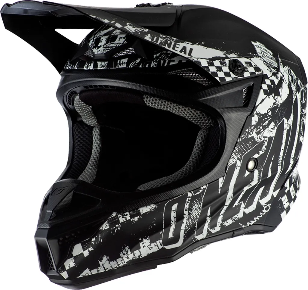 Casque Motocross O'NEAL 5SRS Rider Noir 2XL : Confort et Sécurité Maximale