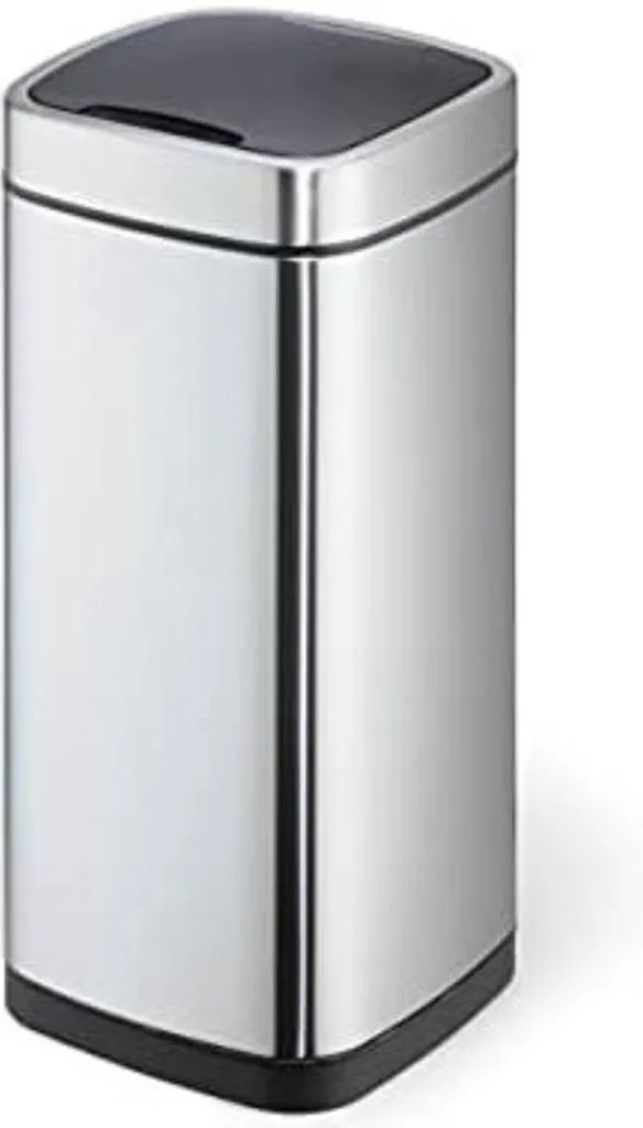 Poubelle automatique 21L en acier inox brossé avec capteur intelligent