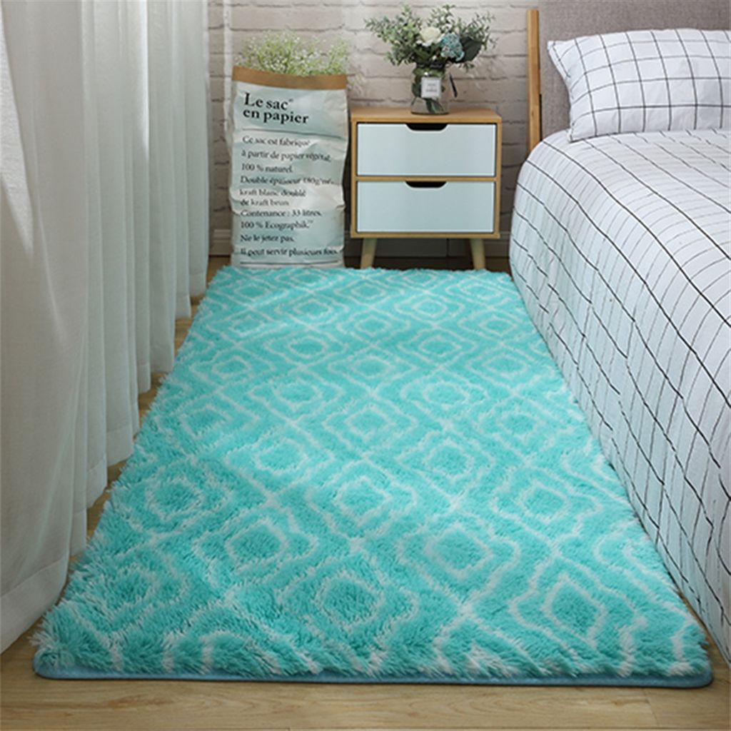 Anti-Rutsch-Rechteck Flauschige Teppiche Farbverlauf Shaggy Plš¹sch Teppich Weiches Zuhause Dekorativ Fš¹r Wohnzimmer Boden Schlafzimmer Sofa S...