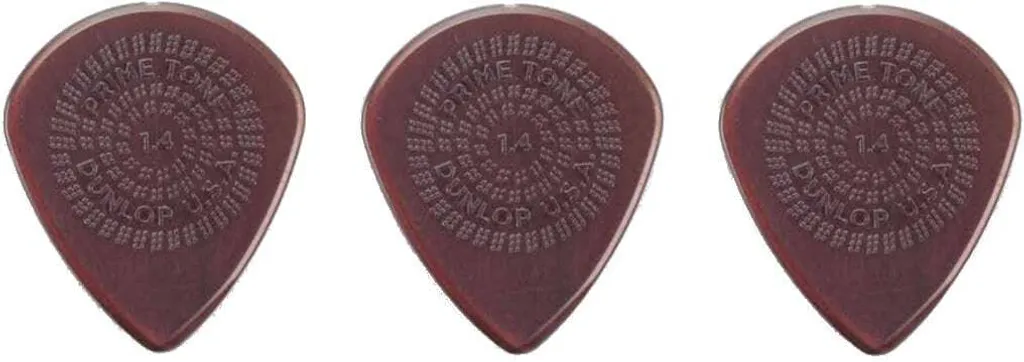 Médiator Dunlop Primetone Jazz III XL 1.4mm anti-glisse pour guitariste