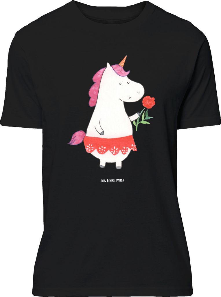 Mr. & Mrs. Panda Größe M T-Shirt Einhorn Dame - Schwarz - Geschenk, Unicorn, Shirt, Trennung, Tshirt, Bachelor, Lady, Frau, Herren, mit Spruch