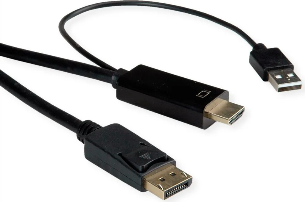 Cavo ROLINE DP-HDMI 1m: Stop Lag Video. Qualità UltraHD Garantita