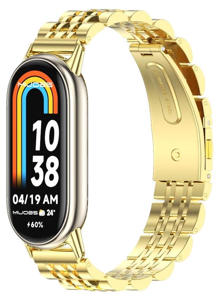 By Qubix Edelstahl-Gliederarmband - Gold - passend für Produktbild 
