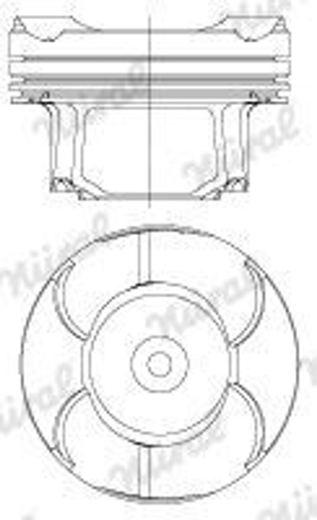 NÜRAL 87-434600-10 Kolben für BMW 5 Touring (F11) 3 Touring (F31) 5 Limousine (F10) 3 Limousine (F30, F80) 4 Gran Coupe (F36) 3 GT (F34)