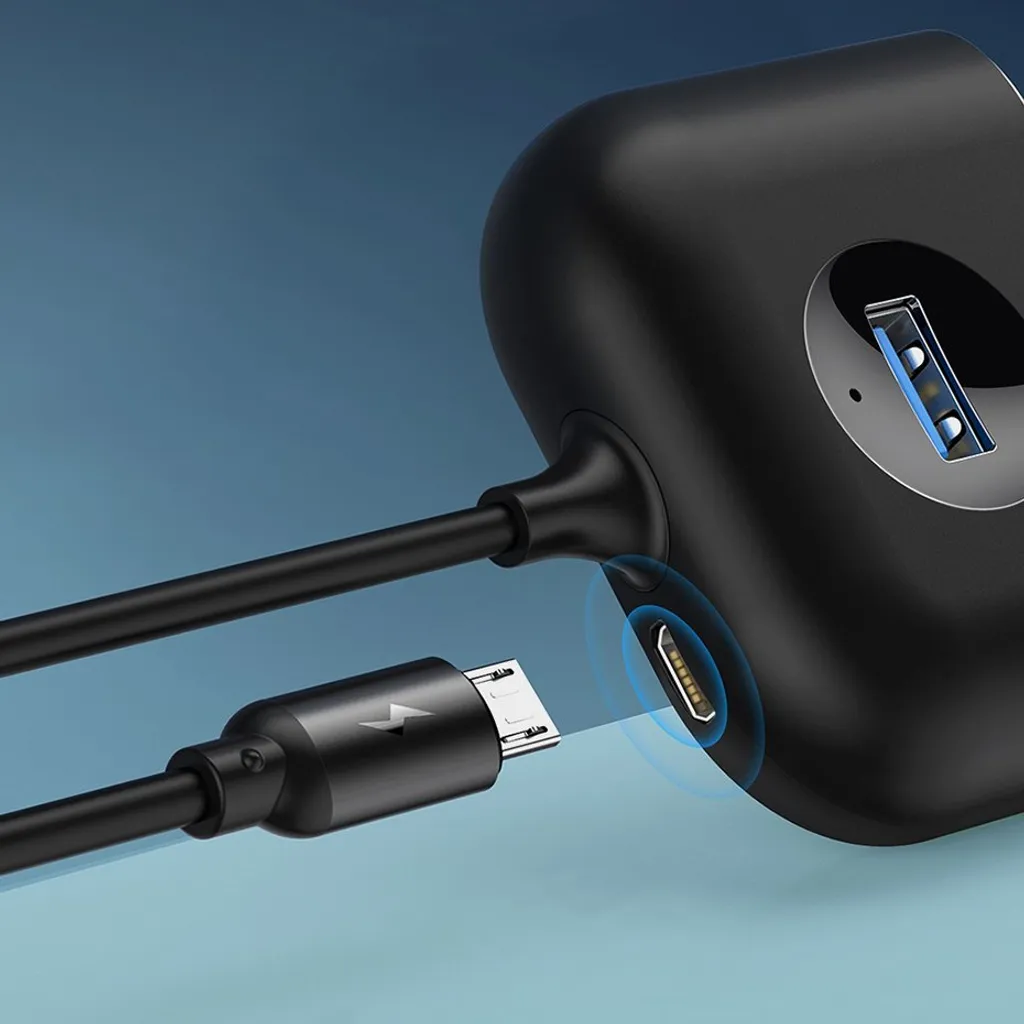 Baseus Hub USB 3.0 4-in-1 5Gbps - Splitter USB per Hard Disk 4TB - 34