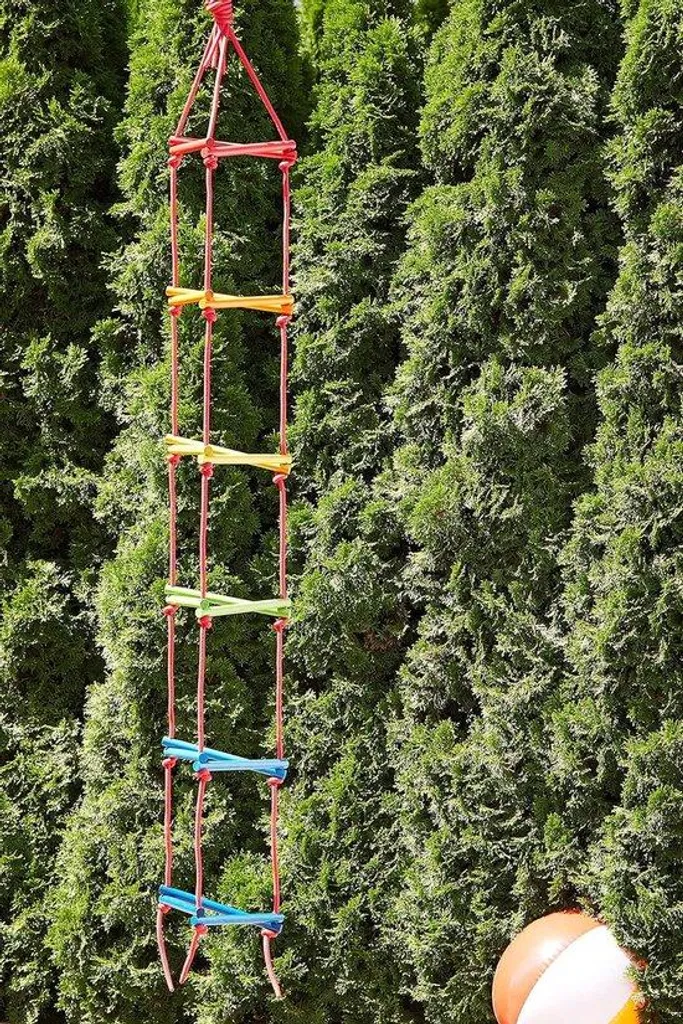 Échelle d'escalade en bois pour enfants 200 cm - Jeu de motricité