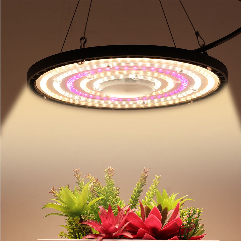 100W Pflanzenlampe LED Vollspektrum Pflanzen Grow Lampe 216led Tageslicht und Rosalicht Wachstumslampe Für Zimmerpflanzen Gemüse Gewächshaus Anz...