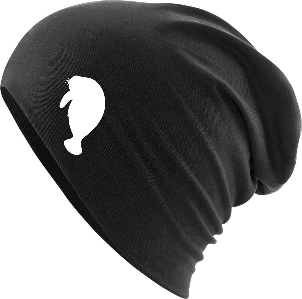 Huuraa Beanie Seekuh Silhouette Black One Size Baumwolle und Elasthan Mütze Geschenkidee