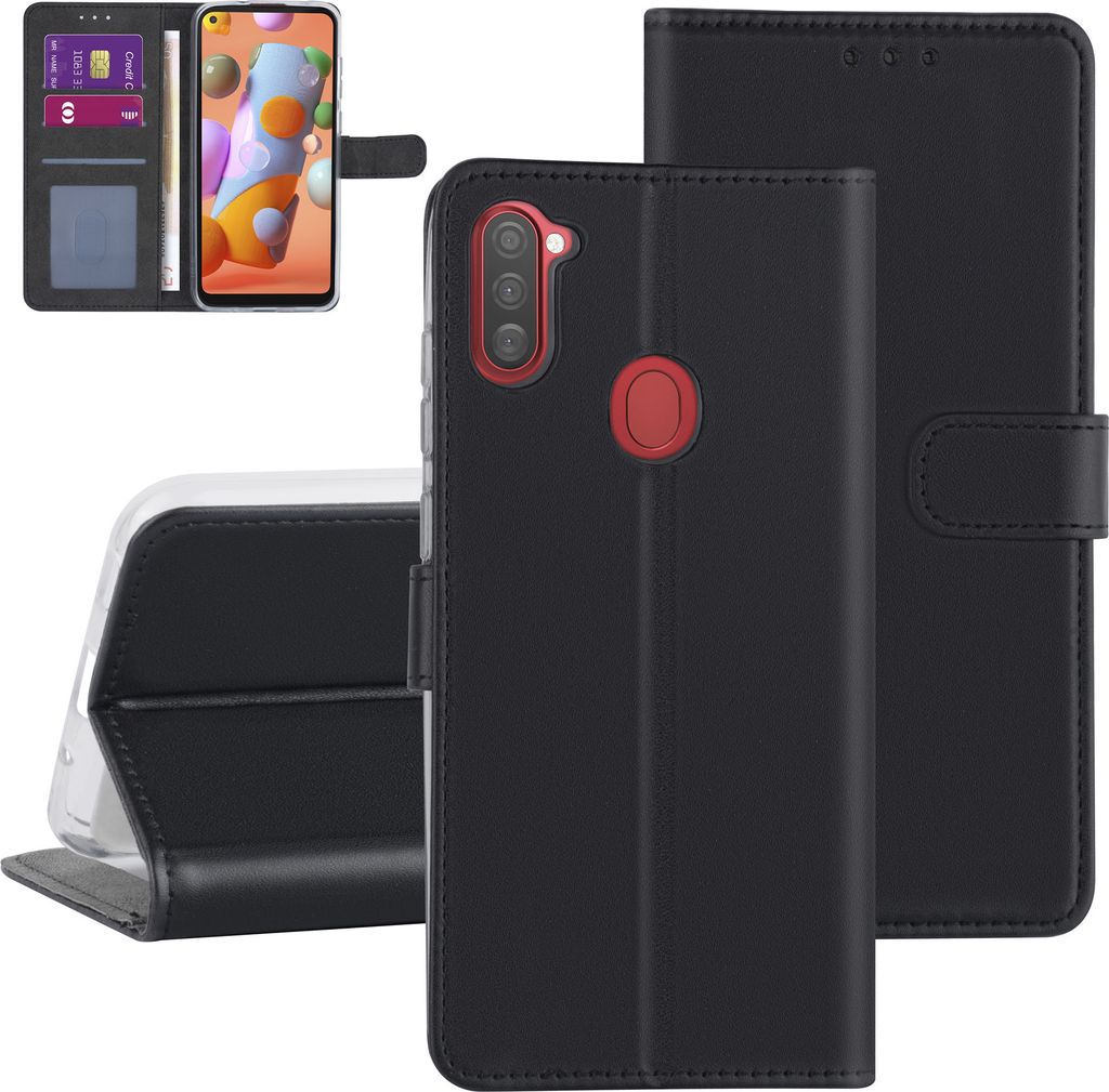Samsung Galaxy A11 Black Book type case - Card holder