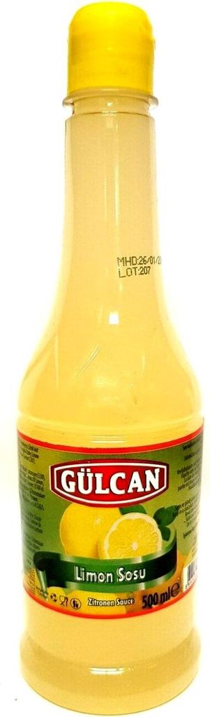 Gülcan Zitronenkonzentrat Zitronensaft Zitronensauce - Limon Suyu 500ml