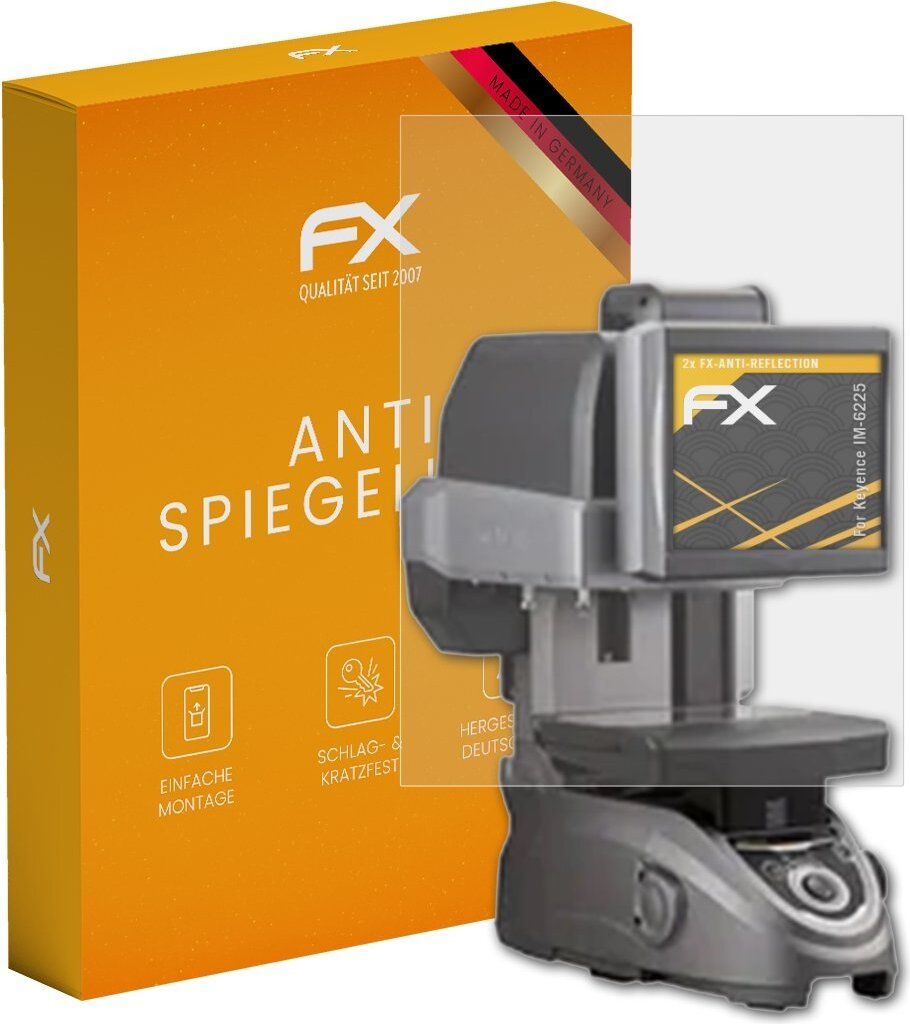 atFoliX FX-Antireflex 2x Schutzfolie kompatibel mit Keyence IM-6225 Displayfolie