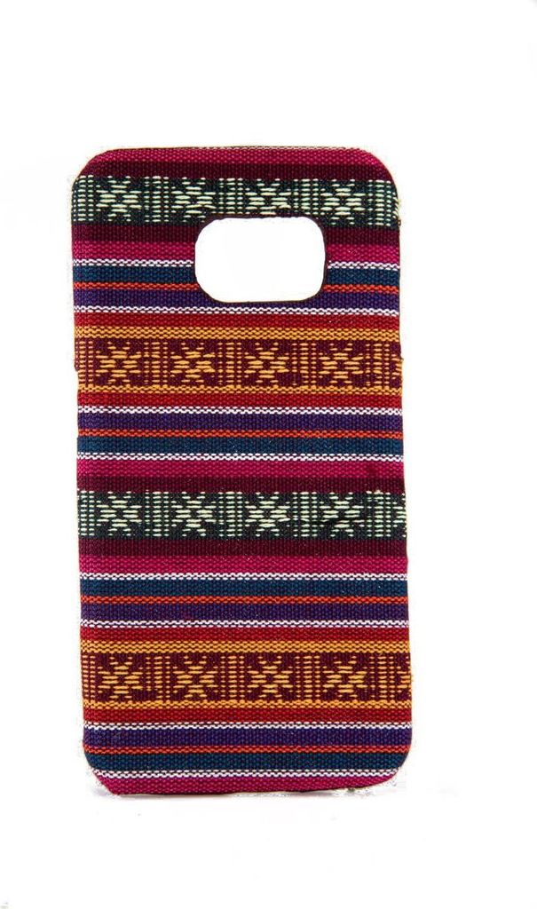Handyhülle aus Stoff-Case für Samsung Galaxy S6 Edge Cover Etuis Bumper Pink