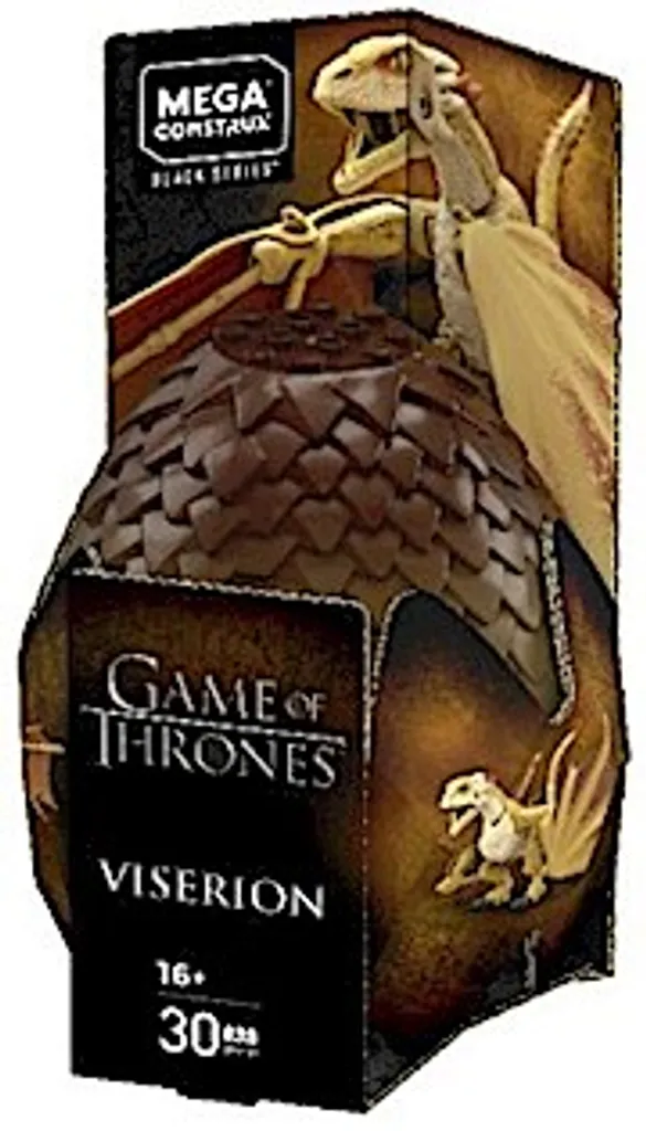 Œuf de Dragon Viserion Articulé Mega Construx Probuilder Thème GoT - 8