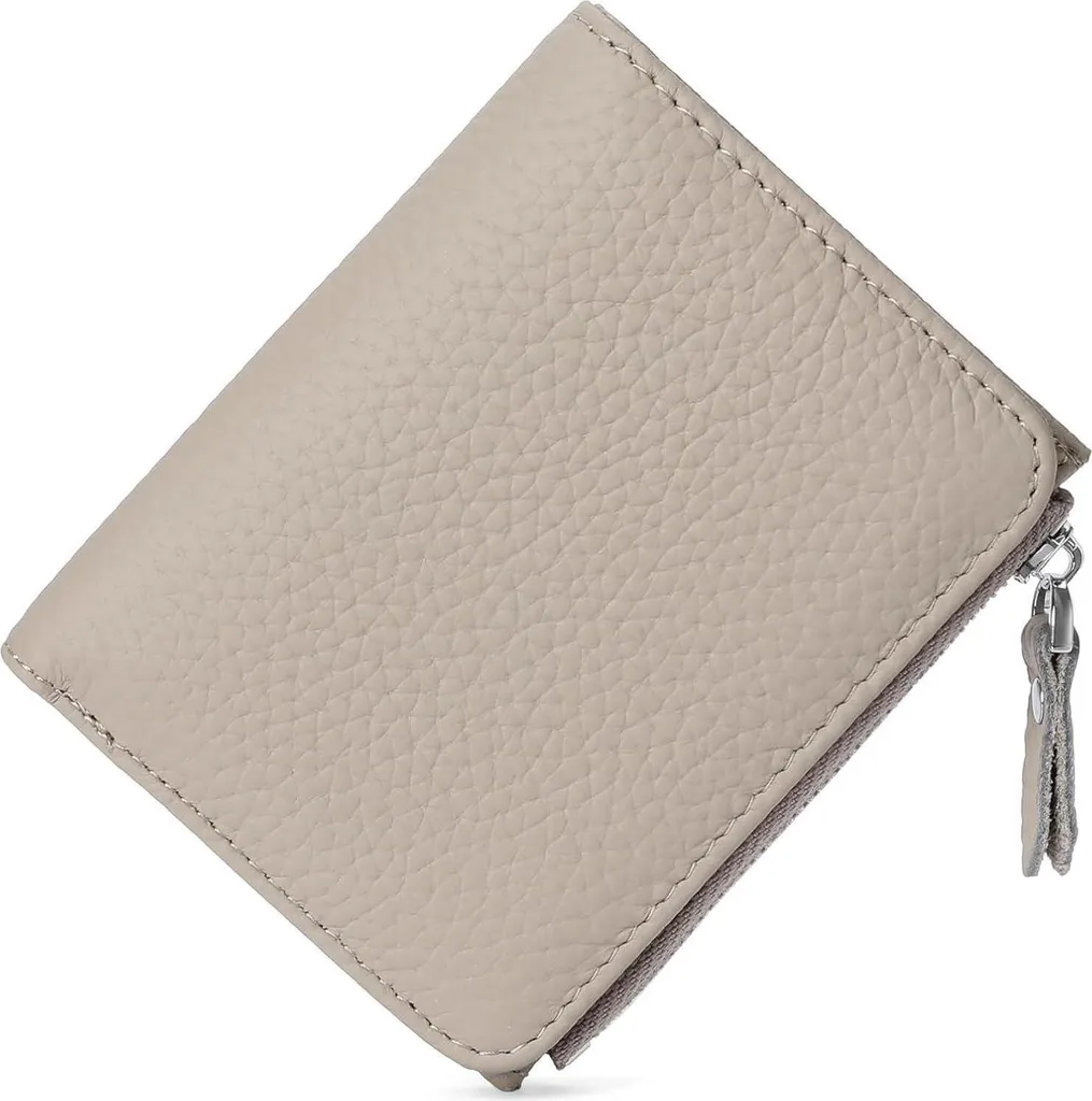 Protégez vos Cartes avec ce Porte-monnaie RFID SENDEFN en Cuir Kaki Zip