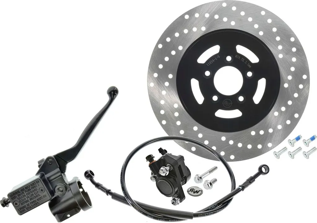 Cylindre de frein à main avec étrier et disque Ø220 mm pour scooter 780mm
