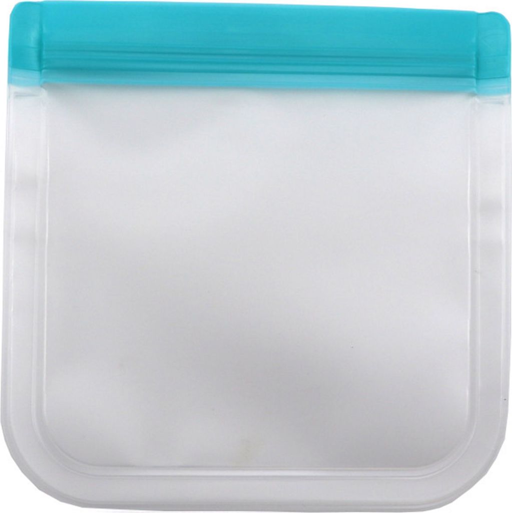 Wiederverwendbarer transparenter Frischhaltebeutel, versiegelter Beutel mit doppeltem Reißverschluss, auslaufsicherer Sandwichbeutel, waschbarer V...