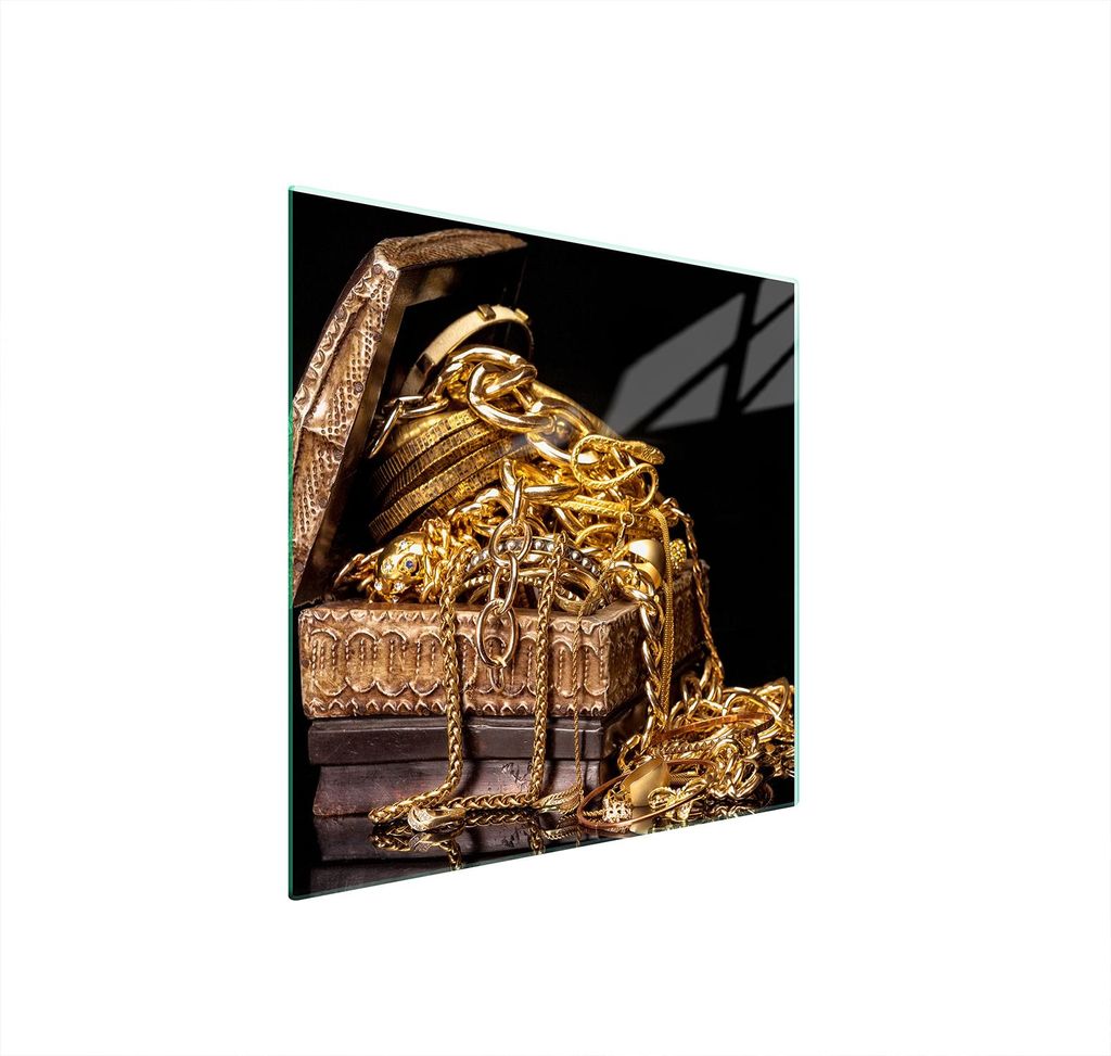 Glasschutzplatte Für Herd 50X52 Gold