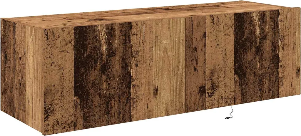 Solution Rangement TV Mural Lot de 2 modules bois 100x35x31 cm vidaXL - 5