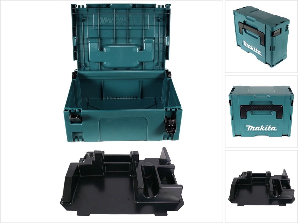 Makita MAKPAC 2 Systemkoffer - mit Einlage für BDA / DDA Produktbild 