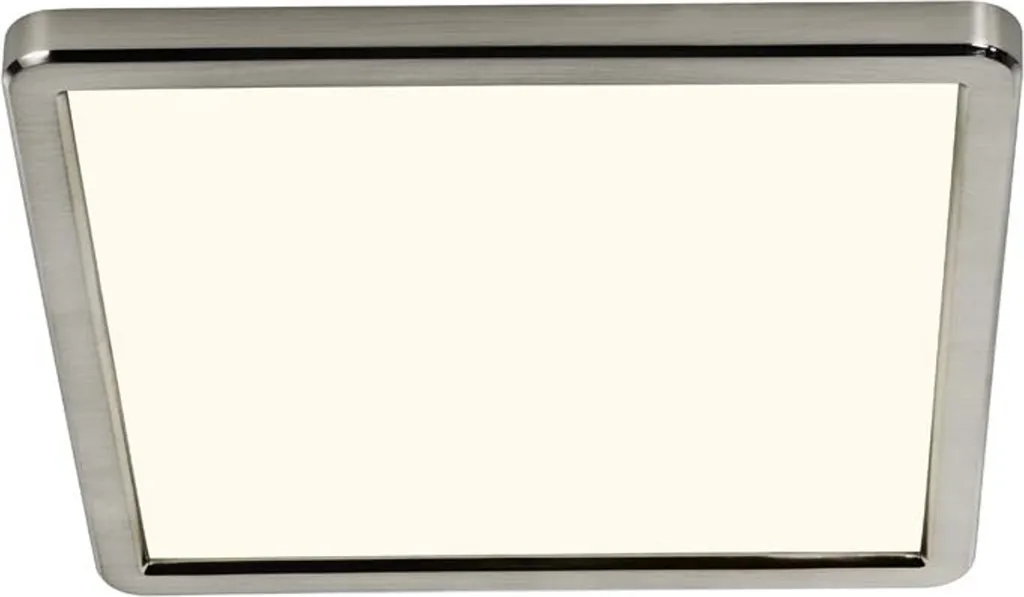 Lampada da soffitto Oja 30x30 cm angolare bianco/argento