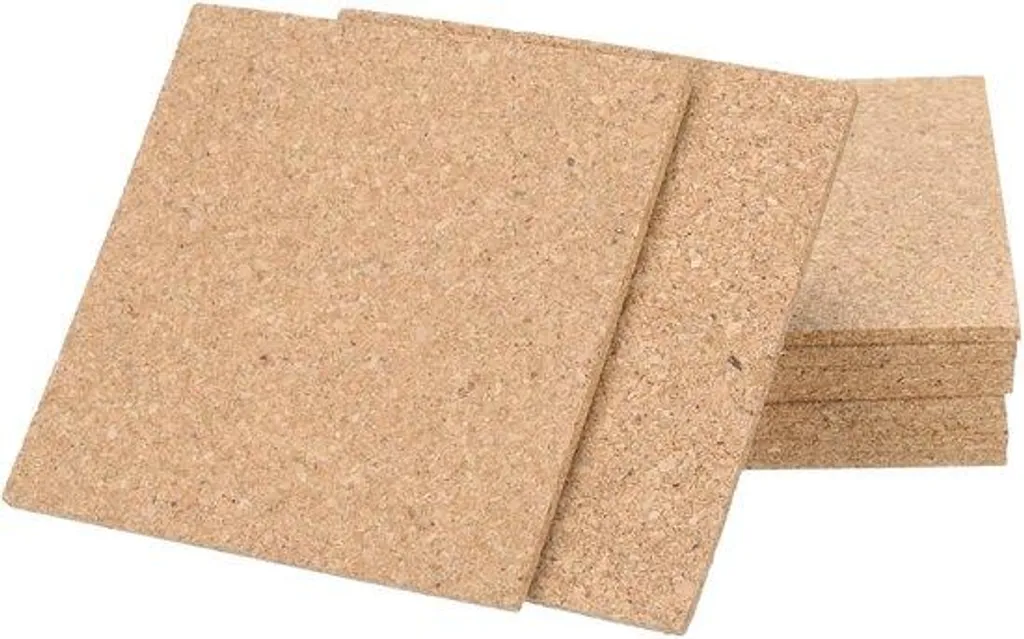 QUARKZMAN Lot de 30 Sous-verres en Liège Carrés 10x10 cm Épais 3mm