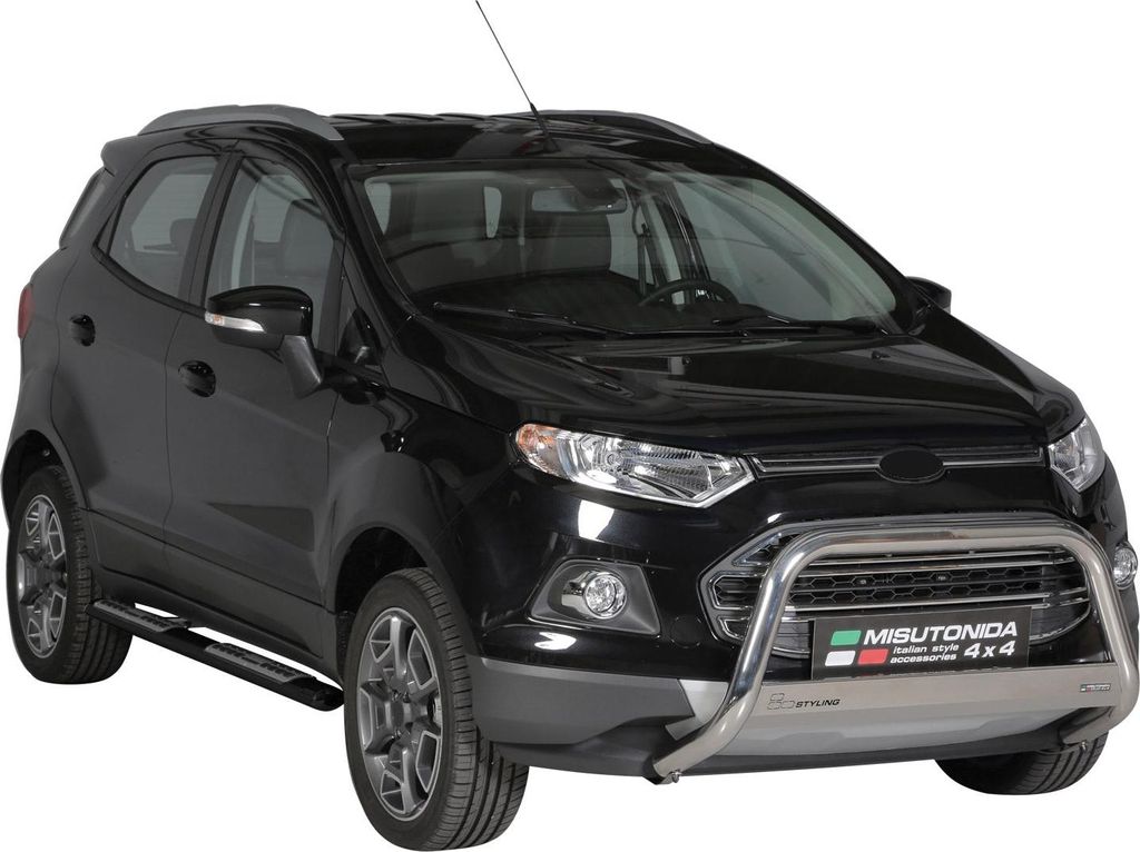 Edelstahl Seitenschweller Schwellerrohre für Ford Ecosport 2013-2017 Schwarz