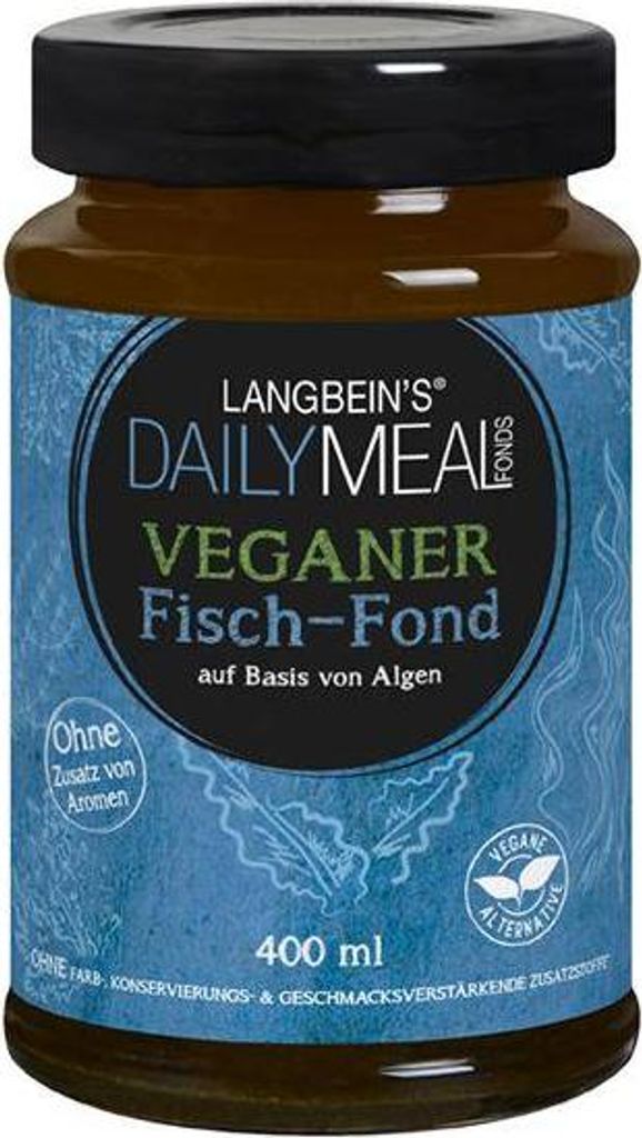 Langbein's Daily Meal Veganer Fisch-Fond 400 Ml Glas Leicht würzig, nach Algen Vegan Glutenfrei