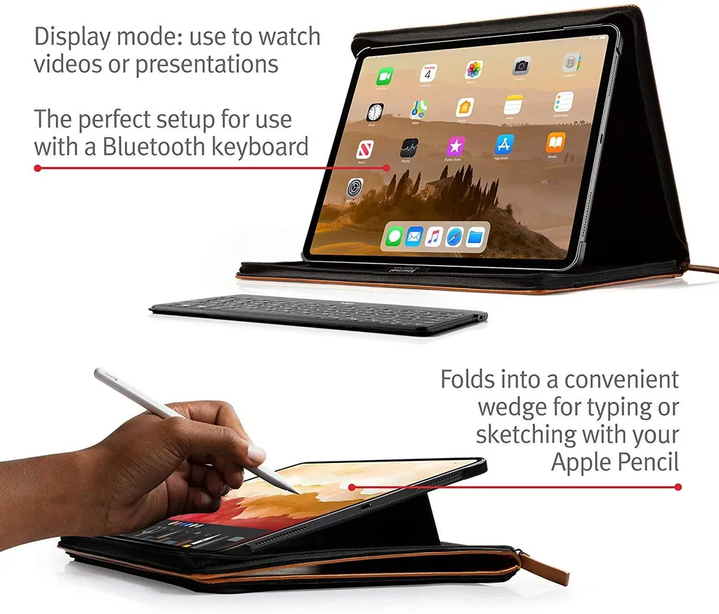 Twelve South Booktype compatibile con iPad Pro 12.9 (2018) - Hellbraun - 20