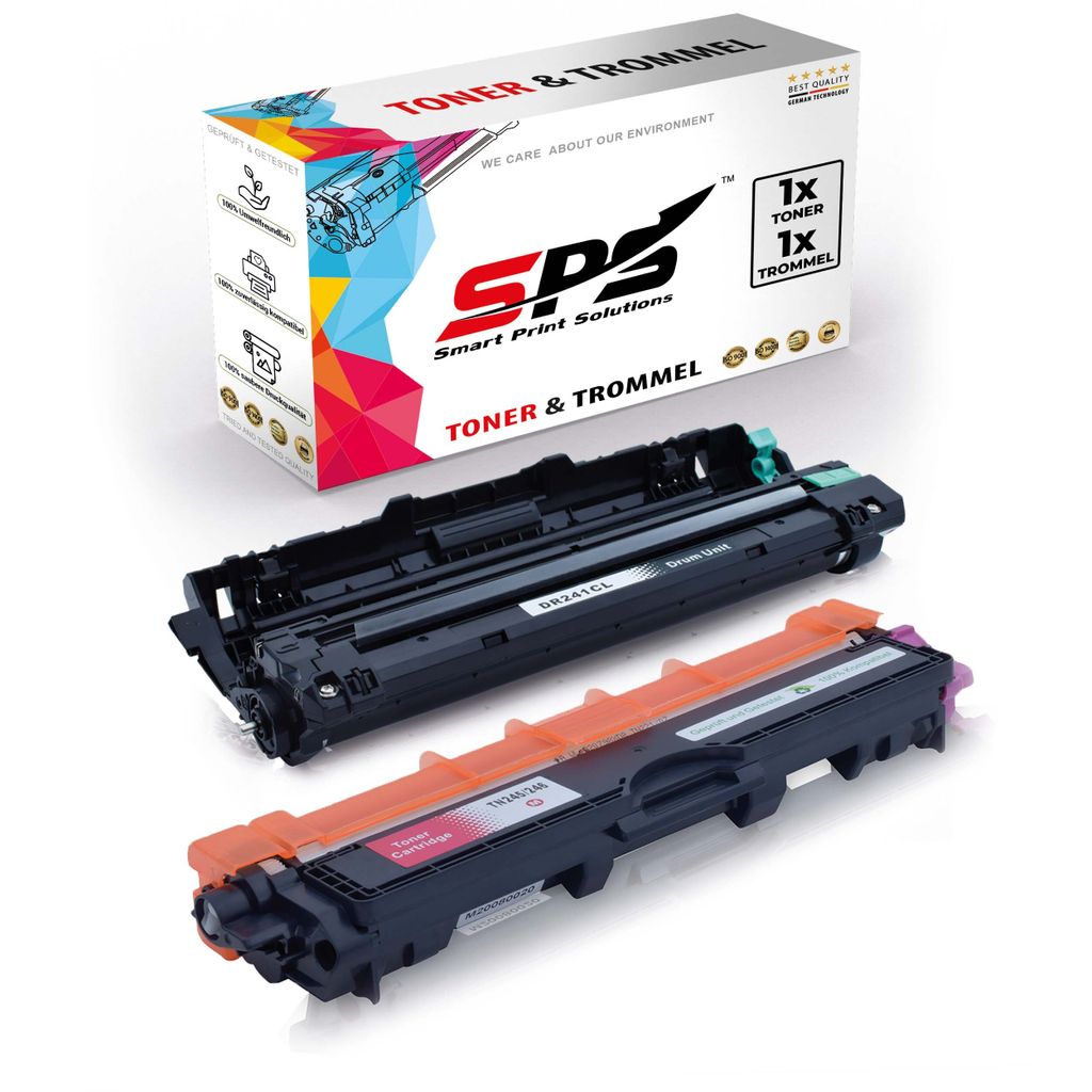 1x TN245 TN246 Toner Magenta + 1x DR241 Drum Unit kompatibel für Brother MFC-9142CDN Brother DR241 Brother TN245 TN246 MFC-9130 MFC-9130CW MFC-913...
