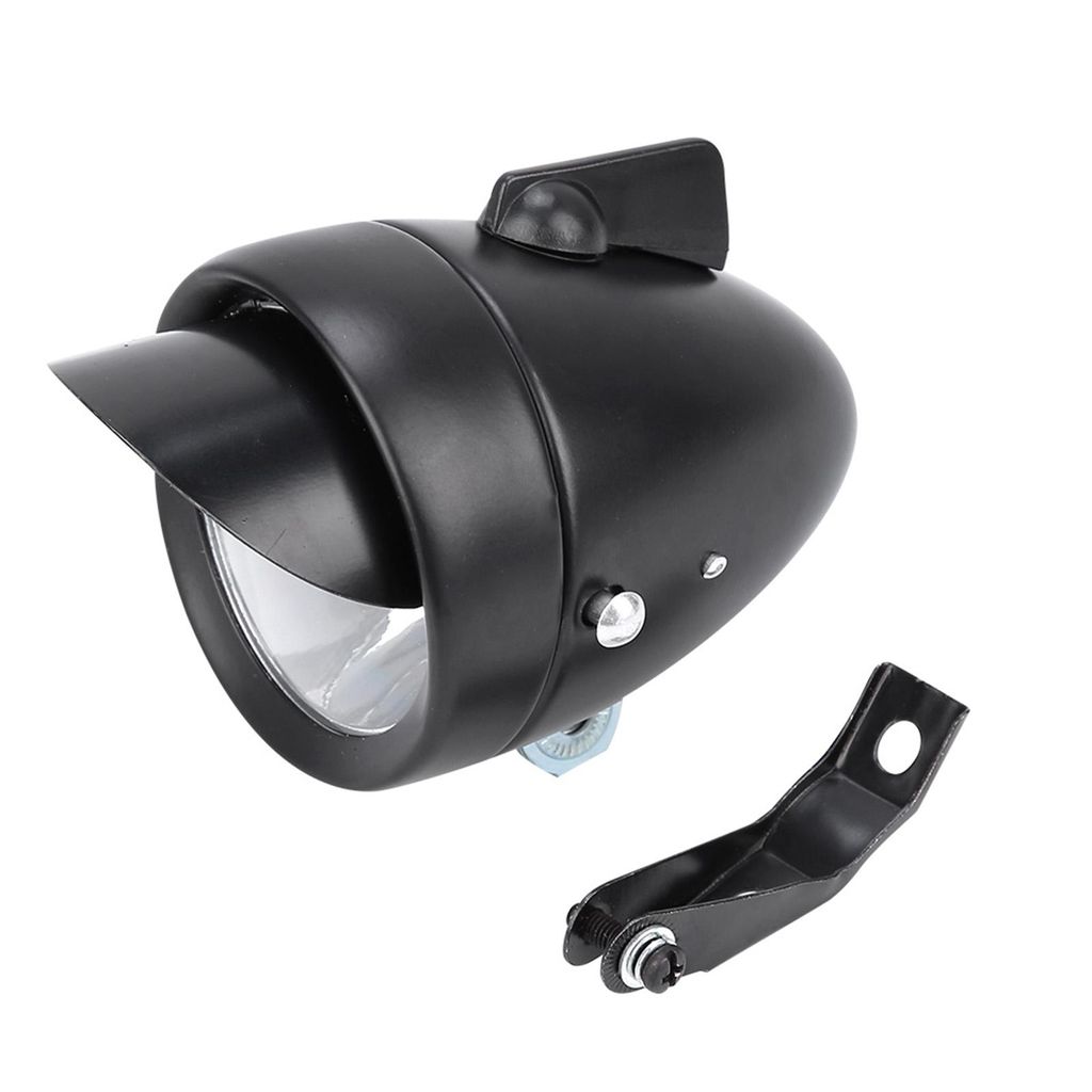 LED Fahrradlicht, Retro-Frontscheinwerfer mit Visier, Vintage Fahrradlampe für sicheres Fahren bei Nacht
