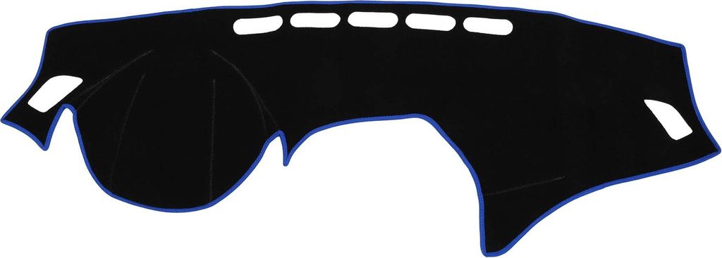 Armaturenbrettabdeckung kompatibel für BMW 1er Serie 2012-2017, rutschfeste Armaturenbrettabdeckung aus Polyester Schwarz, Blau Vorderseite Armatu...