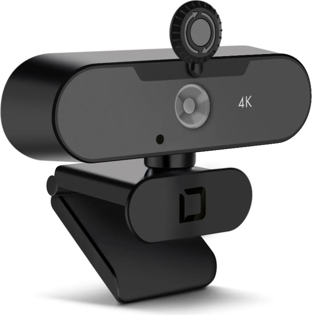 Caméra 4K 60 fps Dicota D31888 avec Angle 110° et Cache de Sécurité
