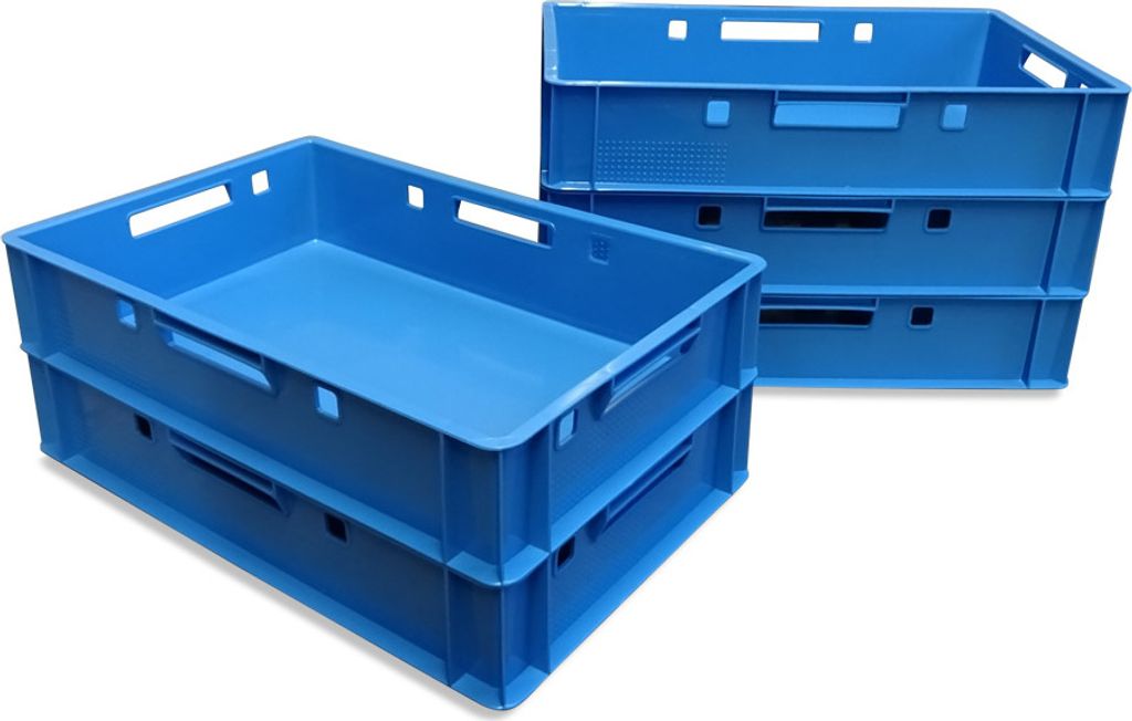 5 Stück E1 Eurofleischkiste Stapelkiste Box Metzgerkiste Produktbild 