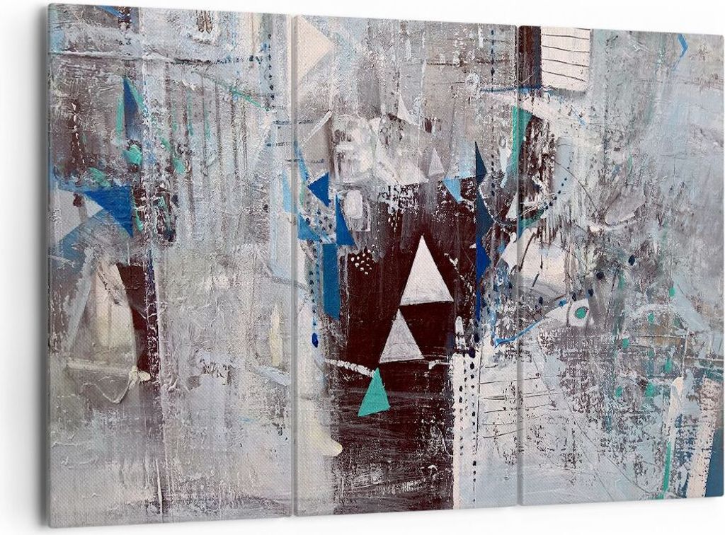Bild auf Leinwand - Leinwandbild - Abstraktion modern - 165x110cm - Wand Bild - Wanddeko - Leinwanddruck - Bilder - Kunstdruck - Wanddekoration - L...