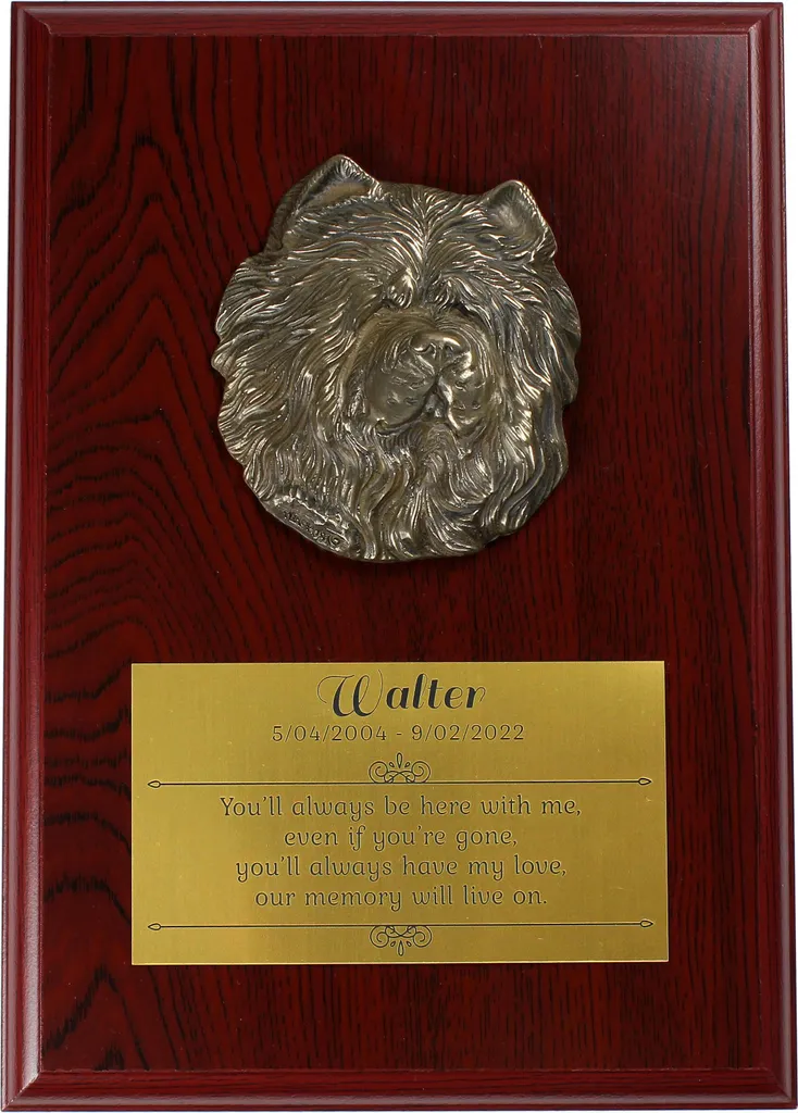 Déco chien Chow Chow durable - Plaque murale Art-Dog contre murs vides
