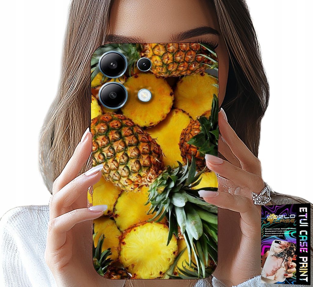 Gehäuse Für Xiaomi Note 13 Pro 4G - Ananas Obst Fall Fall + Glas