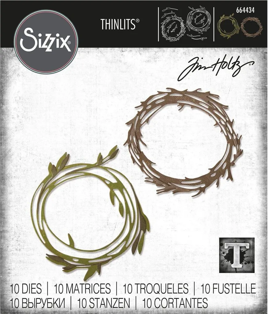 Réussissez vos découpes complexes avec le lot Thinlits Funky Wreaths 10pcs - 3