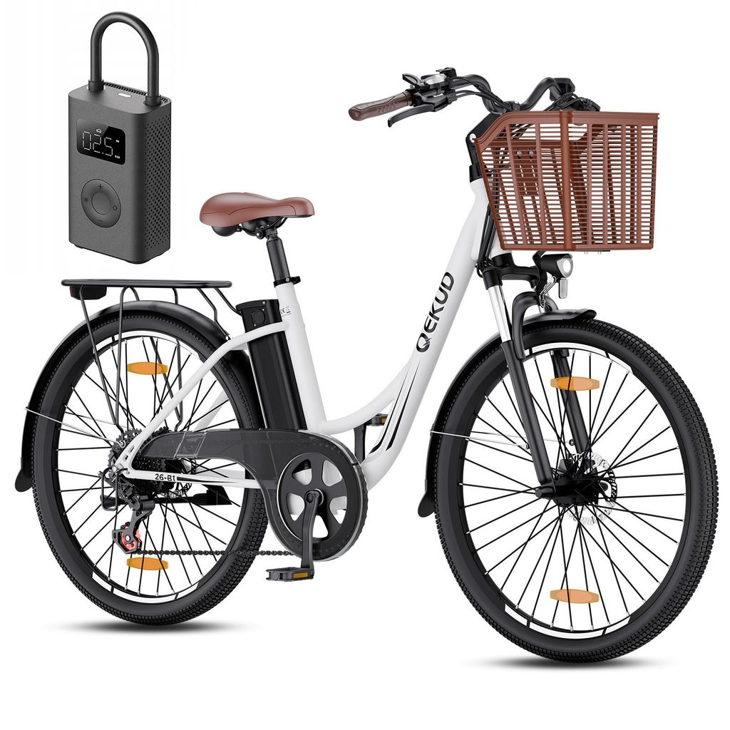 Qekud 26-B1 E-Bike: bicicletta elettrica da città – motore Immagine del prodotto 