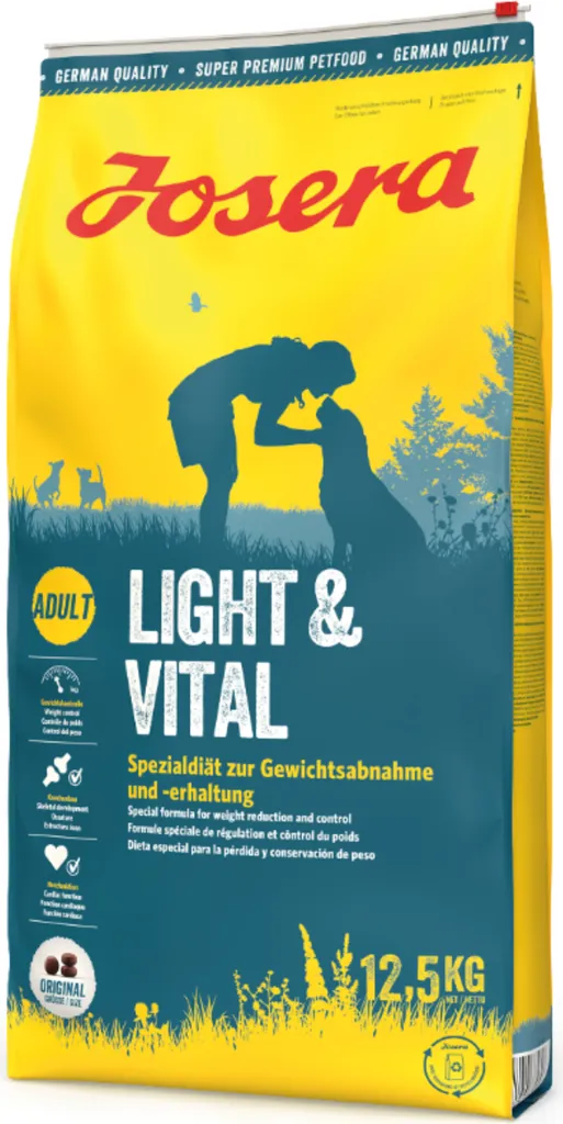 Josera Light & Vital 12,5kg - Croquettes Chien Moins de Calories