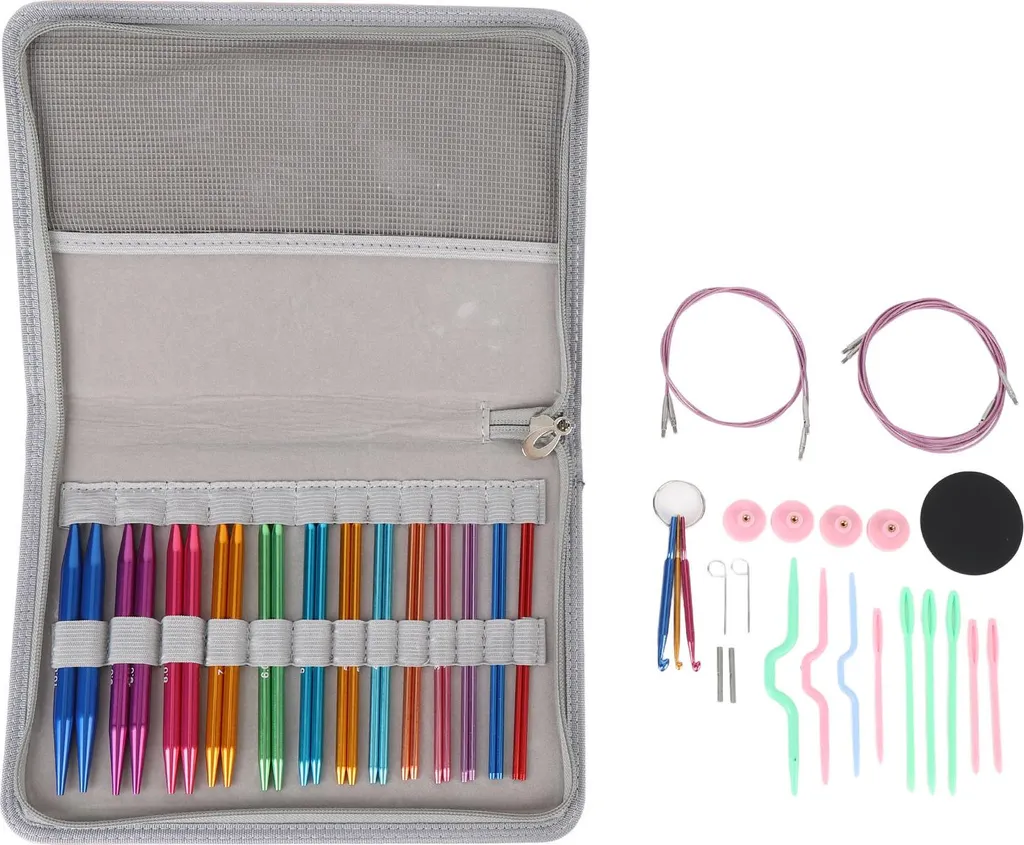 Aiguilles circulaires interchangeables 13 cm : fini les mailles perdues