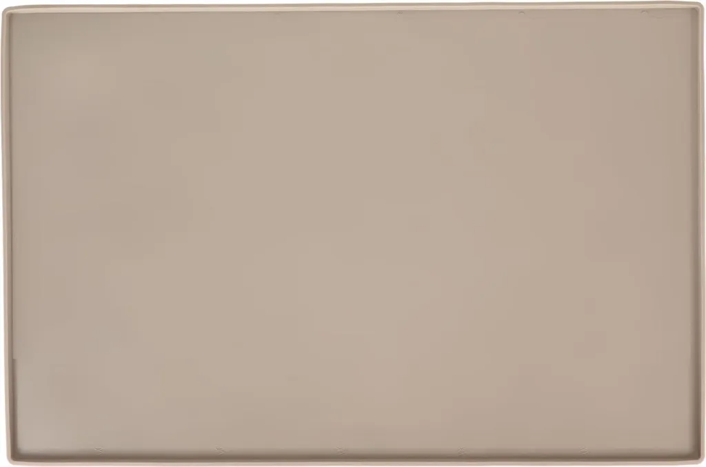 Tapis de Gamelle Silicone Beige Anti-Débordement pour Chien et Chat