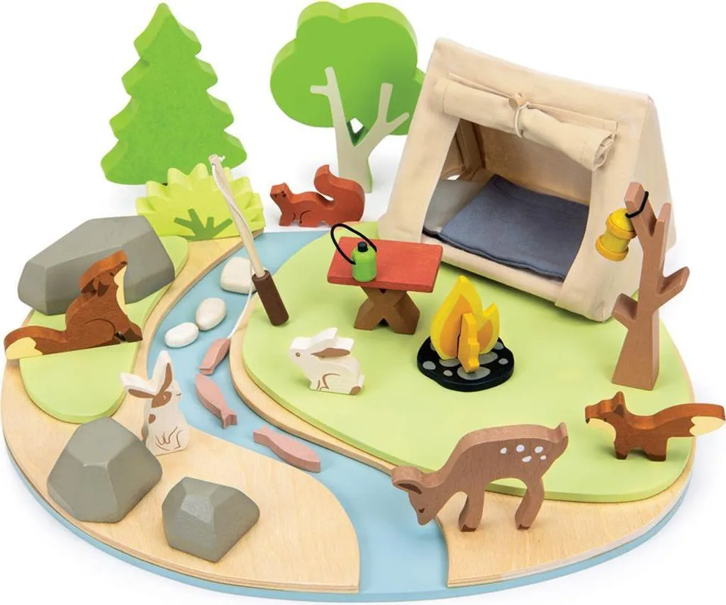 Tender Leaf Set de camping en bois - Jouet d'aventure pour enfants