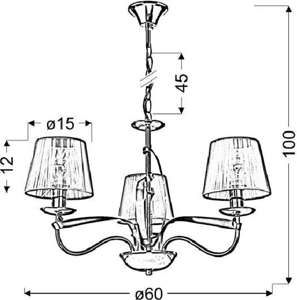 Suspension chromée DIVA Candellux aux reflets miroir pour intérieur chic - 3
