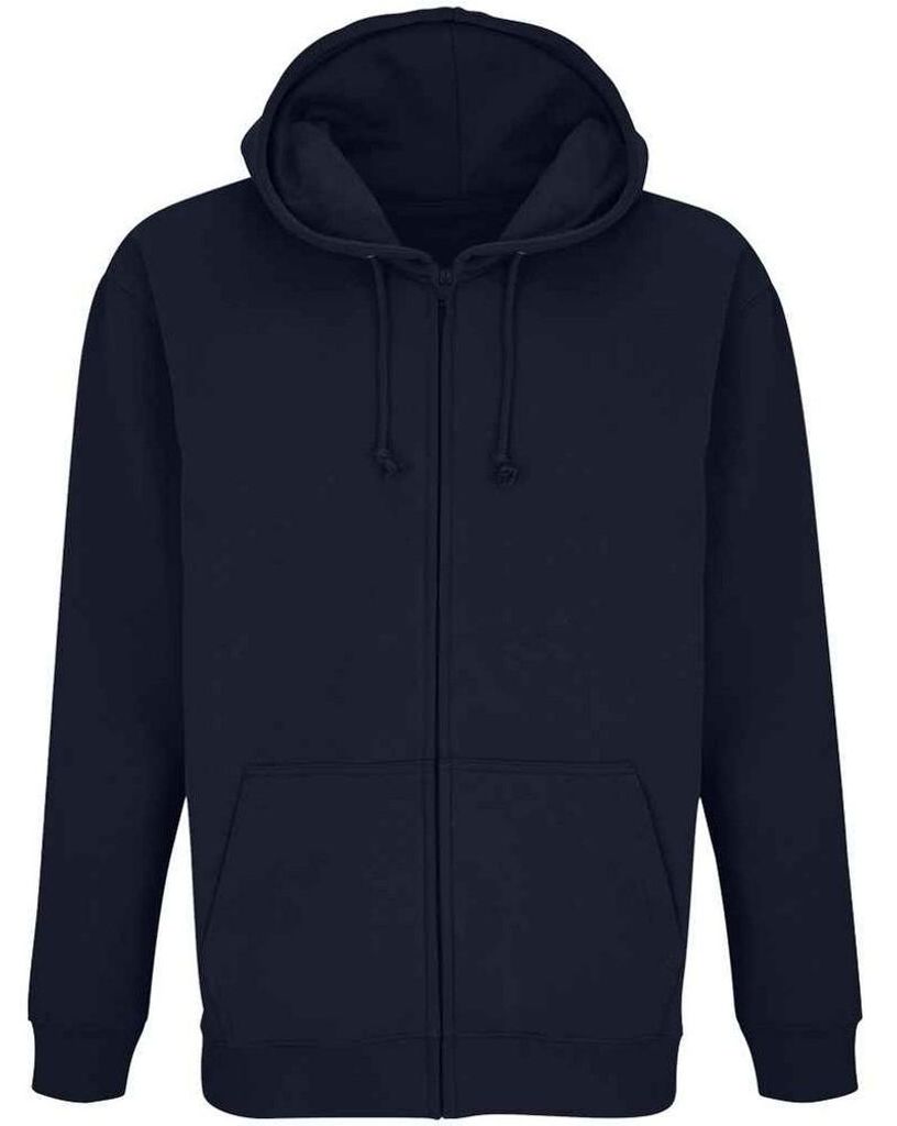SOLS - "Carter" Kapuzenpullover Durchgehender Reißverschluss für Herren/Damen Uni LT1879 (XXL) (Dunkelblau)