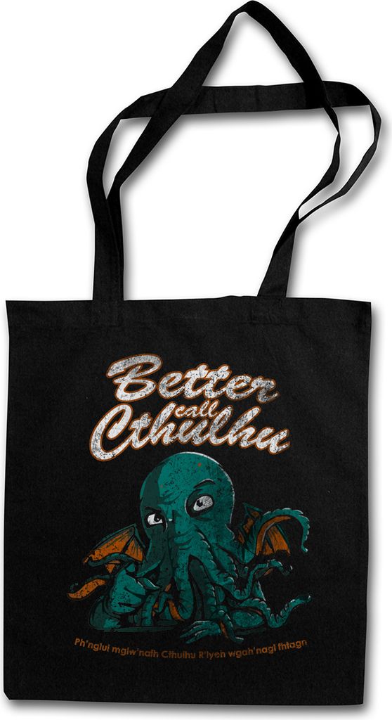 Urban Backwoods Better Call Cthulhu, Stofftasche, Farbe: Produktbild 