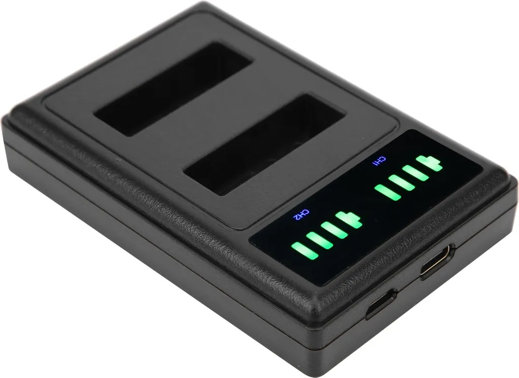 Caricatore Batteria Nikon EN-EL23 Doppio LCD Micro-TypeC Rapido
